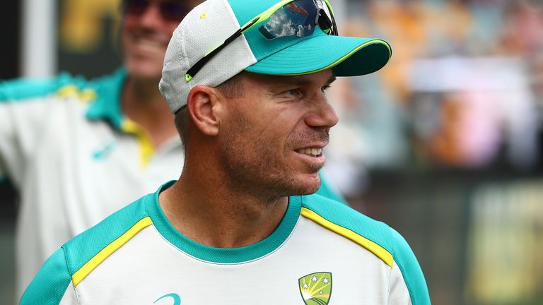 David Warner did not bat for Australia in the second inning at The Gabba