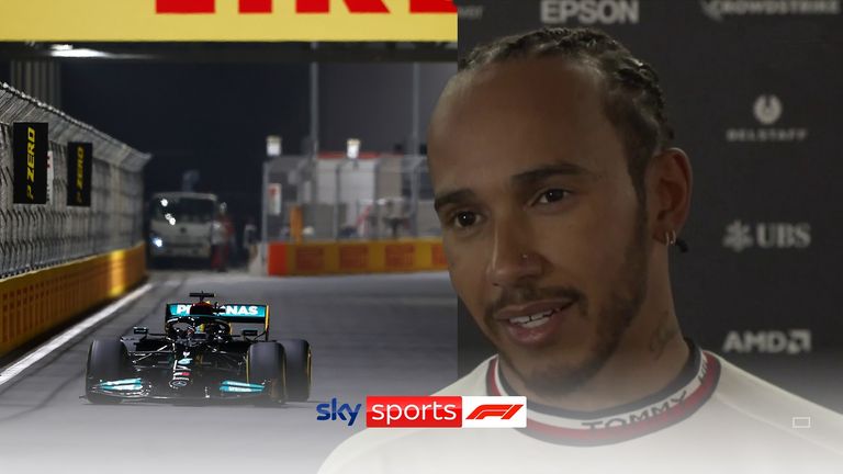Lewis Hamilton tops both of Friday's practice sessions on F1's first day on Jeddah's street track