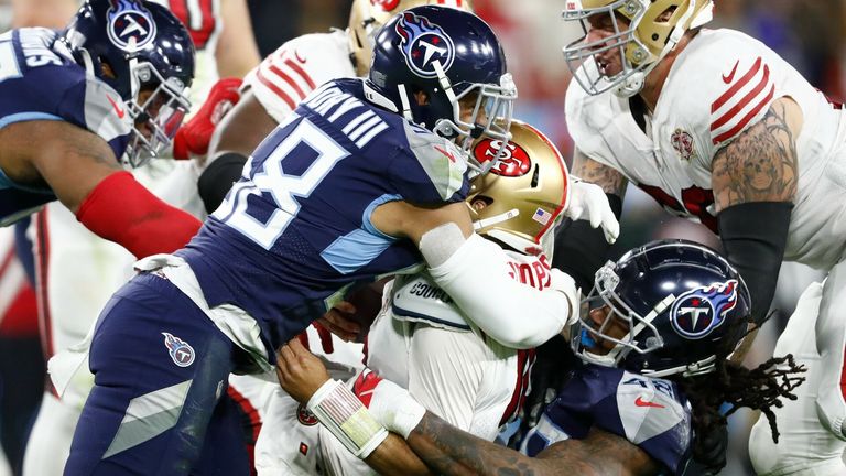 Highlights from the Week 16 matchup between the San Francisco 49ers and the Tennessee Titans.