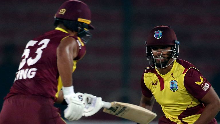 Nicholas Pooran (right) and Brandon King (left) both impressed for the West Indies