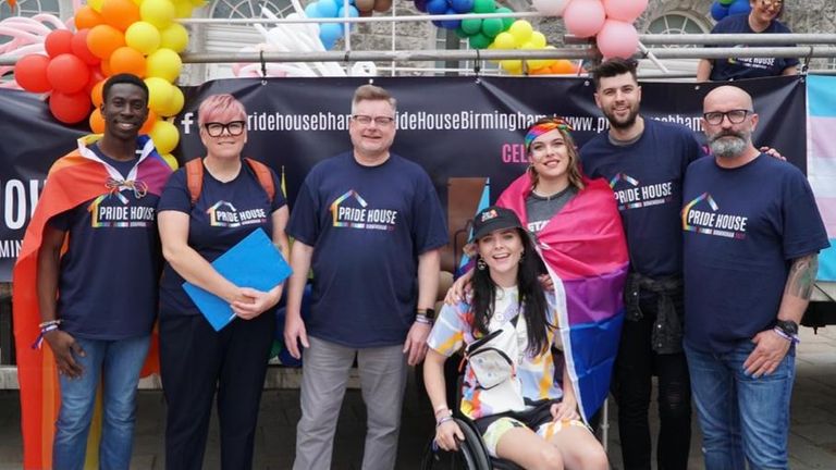 The Pride House Birmingham team had a major role in the parade at Birmingham Pride in September
