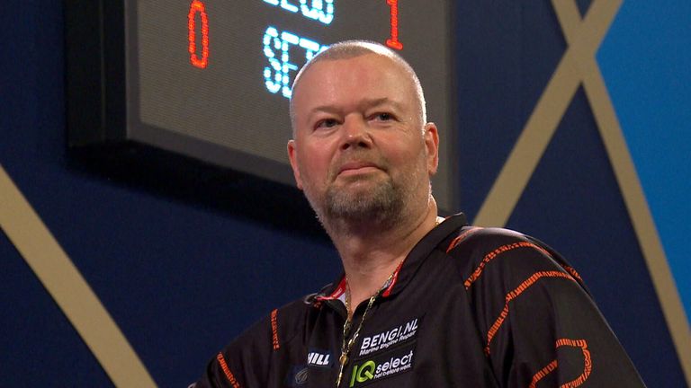 Raymond van Barneveld produced an incredible 170 finish during his clash with Rob Cross at the World Championship