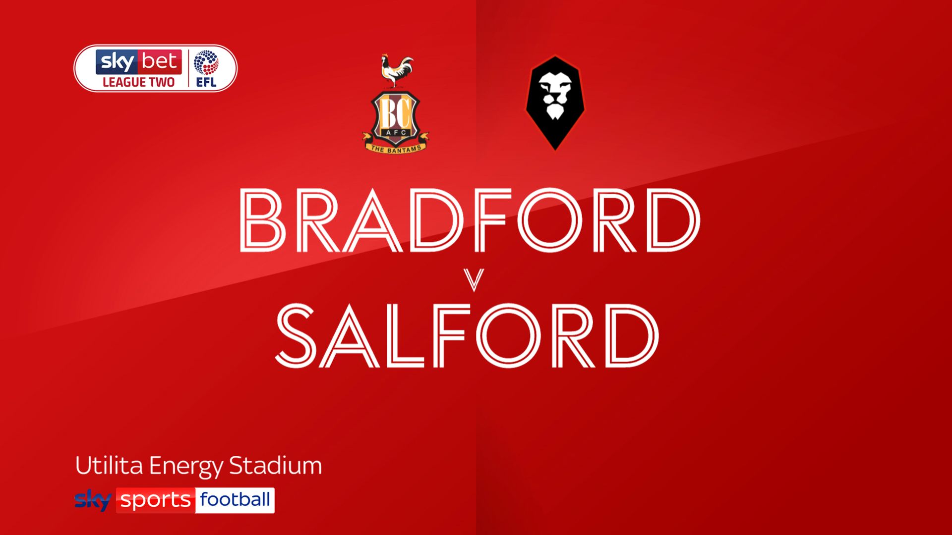 Bradford 2-1 Salford: Late Paudie O’Connor goal earns hosts win over 10-man Salford