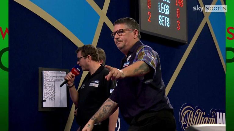 Anderson landed this perfect 148 just for a hold of throw