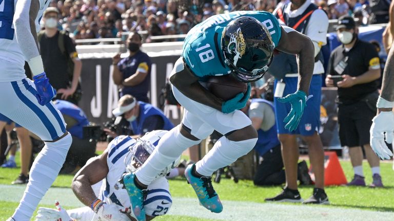 Jacksonville took an early lead against Indianapolis thanks to Laquon Treadwell's touchdown.