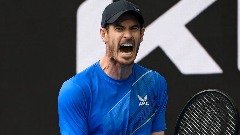 Murray is back on John Cain Arena for his second-round match against Taro Daniel