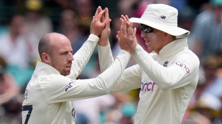 Left arm spinner Jack Leach played with 