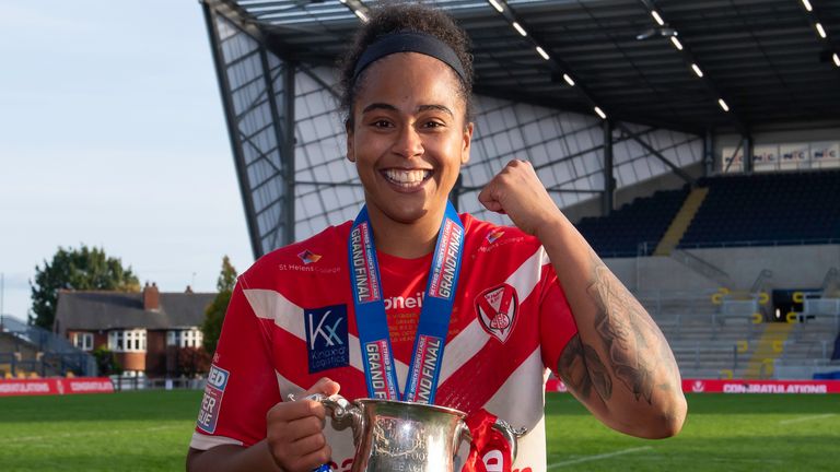Chantelle Crowl played a starring role as St Helens won the Women's Super League in 2021