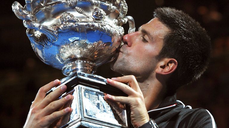 Djokovic has won the Australian Open a record nine times, and is tied with Roger Federer and Rafael Nadal on 20 Grand Slams