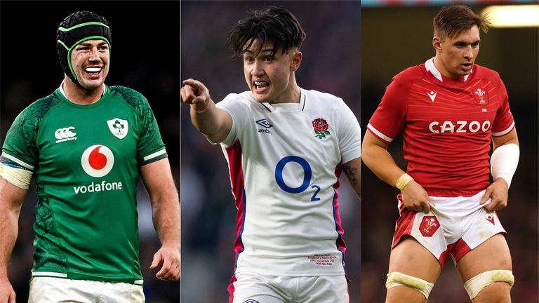 Ireland's Caelan Doris, England's Marcus Smith and Wales' Taine Basham are three of our Six Nations players to watch