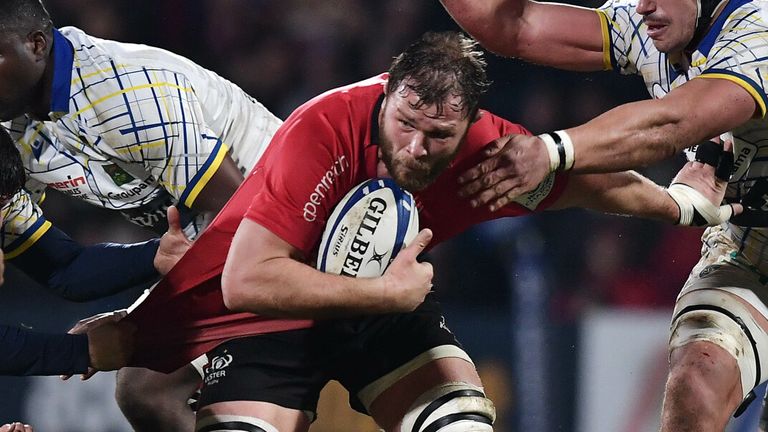 Springbok No 8 Duane Vermeulen scored from close range for Ulster's fourth try - his first for the Irish province 