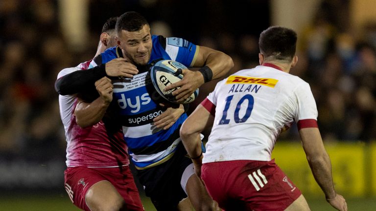 Bath's Jonathan Joseph in action against Harlequins                                                                                                            