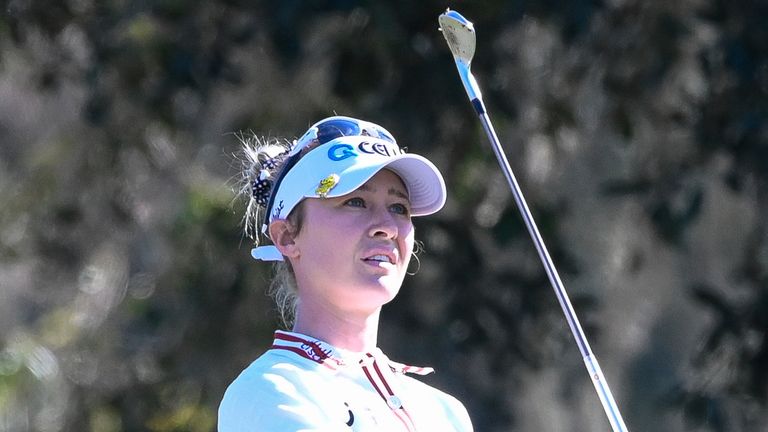 World No 1 Nelly Korda is one shot away from the lead 