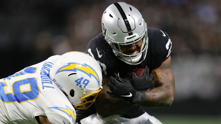The best of the action from the clash between the Los Angeles Chargers and the Las Vegas Raiders in Week 18 of the NFL season