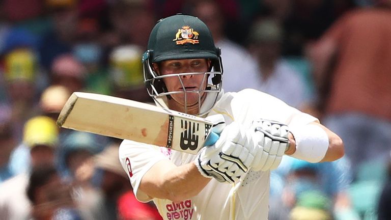 Steve Smith recorded his 10th score of over 50 at the Sydney Cricket Ground