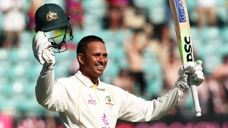 Australia's Usman Khawaja scored 101 points in the second set after scoring 137 in the Sydney first