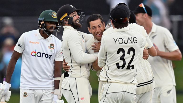 Ross Taylor ended his Test career with the match-winning wicket as New Zealand beat Bangladesh by an innings and 117 runs