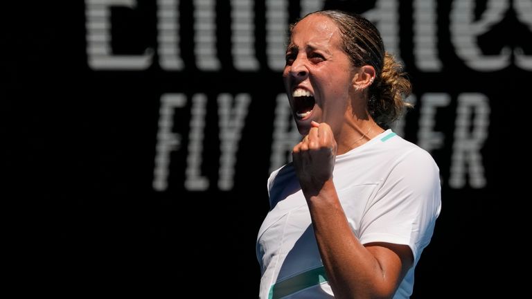 Madison Keys show what her victory over Paula Badosa means to her