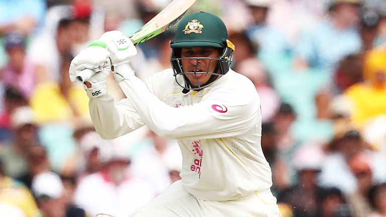 Khawaja's knock helped Australia declare on 265-6 at the SCG