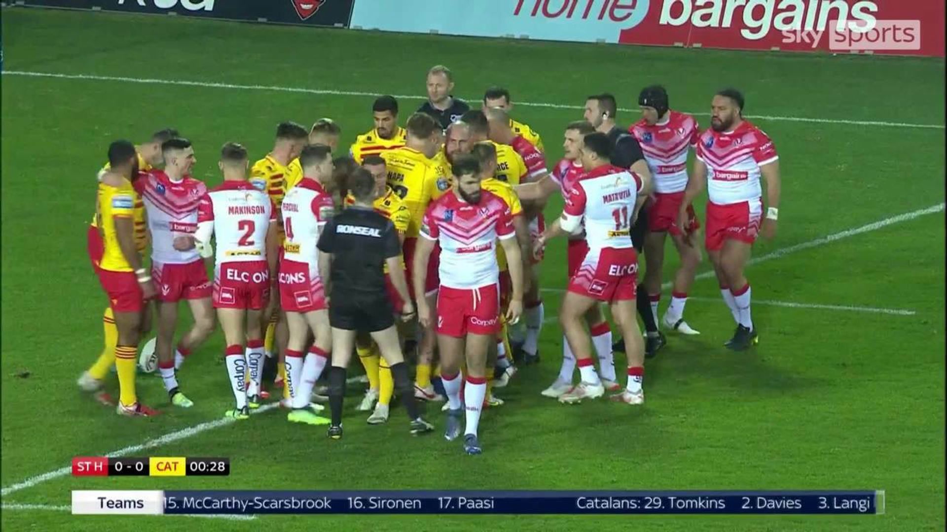 Back with a bang! Flashpoint seconds into new Super League season
