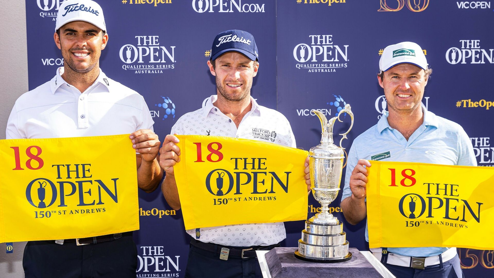 Three book spots for The Open at Vic Open