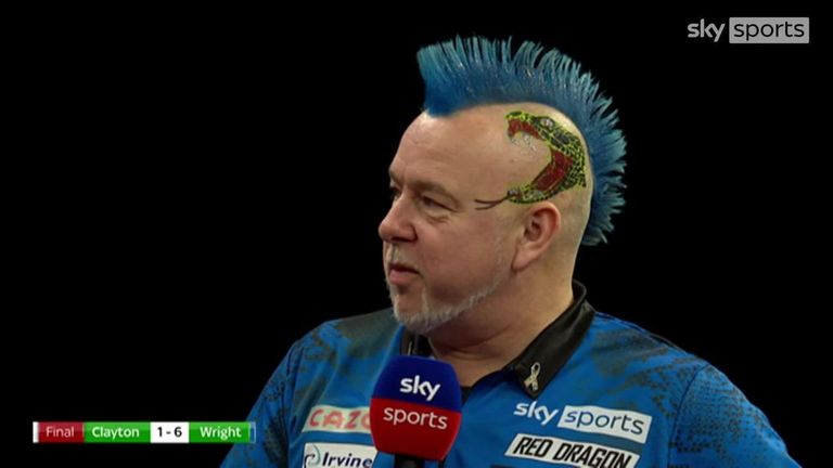 Peter Wright was shocked with his 113 average against Jonny Clayton, thinking he had played poorly in the final