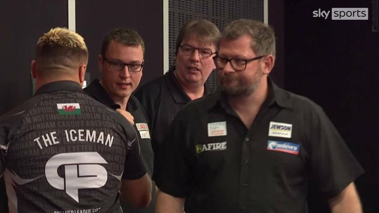 James Wade knocked out Gerwyn Price in the second quarter-final of the evening