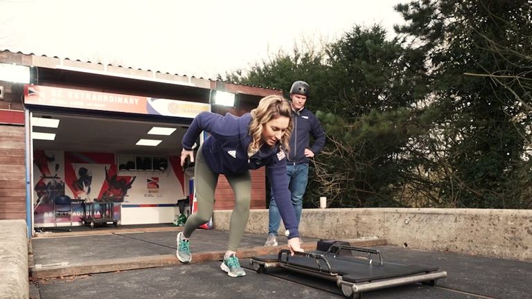 James Cole was given a crash course in skeleton by Olympic champion Amy Williams - a sport which has seen Great Britain win medals in every Winter Olympics since 2002