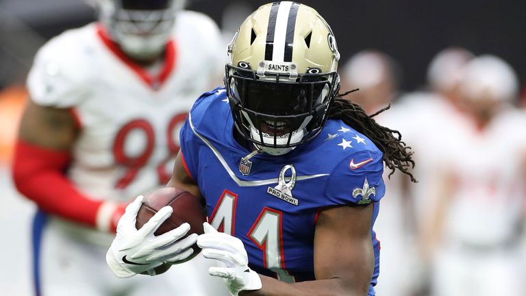 Kamara and three other men are alleged to have beat a man unconscious at a Las Vegas Strip nightclub before the NFL's 2022 Pro Bowl (pictured)