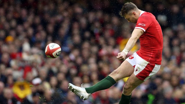 Dan Biggar's kicking helped Wales to victory in his 100th appearance for the team