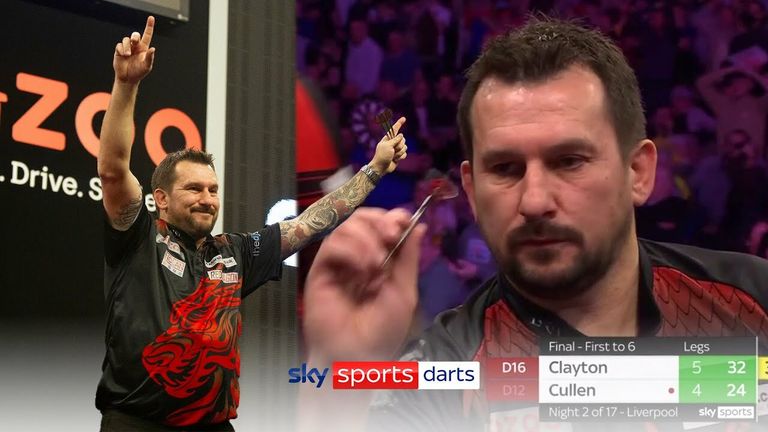 Watch the best of Liverpool action as Jonny Clayton beats Joe Cullen to top the Premier League table