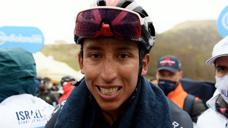 Egan Bernal crashed near Bogota on January 24