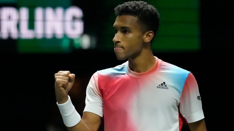 Auger-Aliassime defeated Norrie in straight sets during Friday's quarter-finals