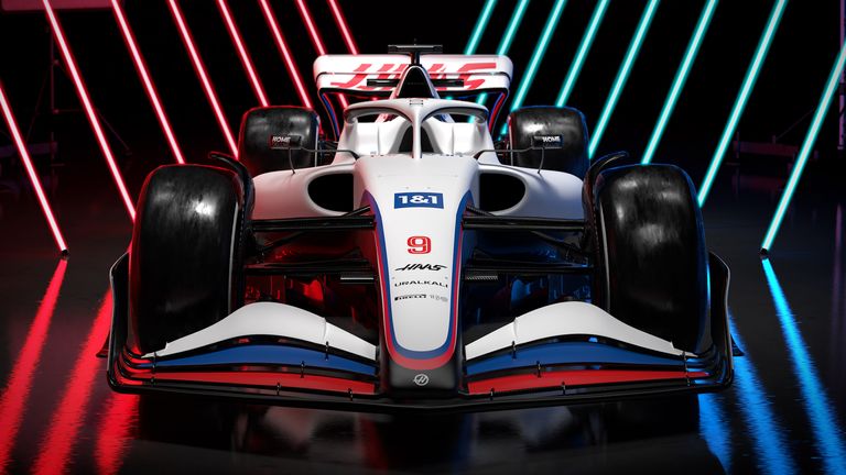  Haas revealed a first look at a 2022 car with a livery reveal on Friday