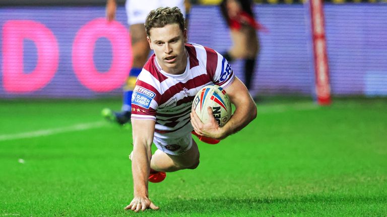Jai Field grabbed a hat-trick of tries as Wigan defeated Leeds
