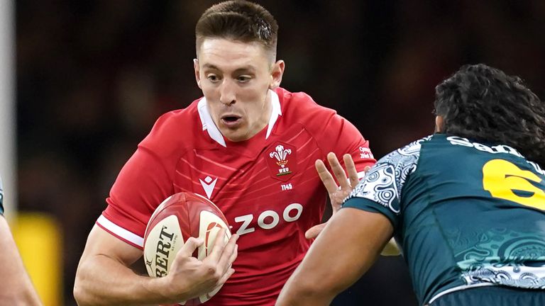 Wales back Josh Adams starts at centre for the first time in his Test career 