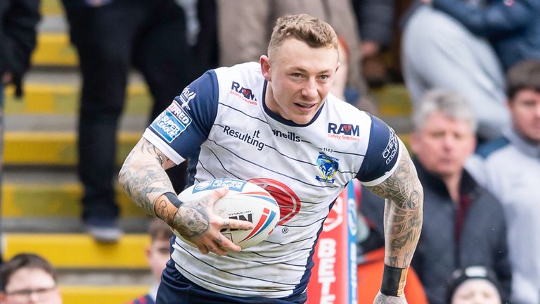 Josh Charnley ran in two tries for Warrington