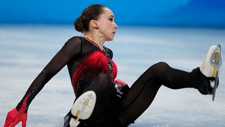 Valieva's stumbles on the ice meant she finished fourth in the women's event in Beijing
