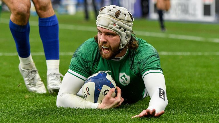 Mack Hansen has been brought in to start for Ireland on the wing vs the All Blacks, live on Sky Sports