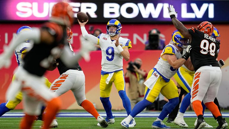 Highlights from Super Bowl LVI between the Los Angeles Rams and the Cincinnati Bengals.