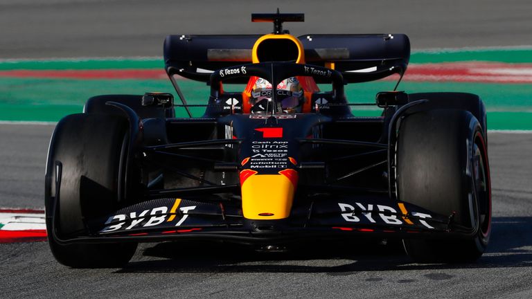 Verstappen has taken up the world champion's option of using No 1 on his car this season 
