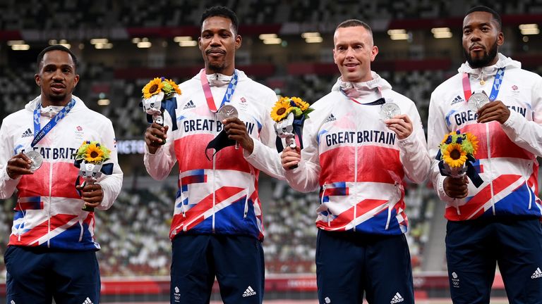 Ujah, Zharnel Hughes, Richard Kilty and Nethaneel Mitchell-Blake were stripped of their silver medals