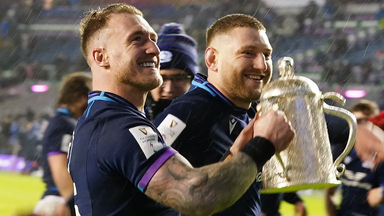 Stuart Hogg and Finn Russell were among six Scotland players reportedly disciplined