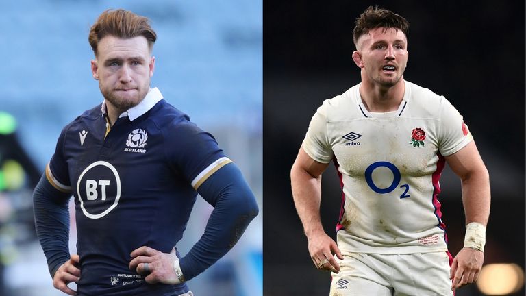 Stuart Hogg and Tom Curry will captain Scotland and England respectively in Saturday's huge Six Nations clash