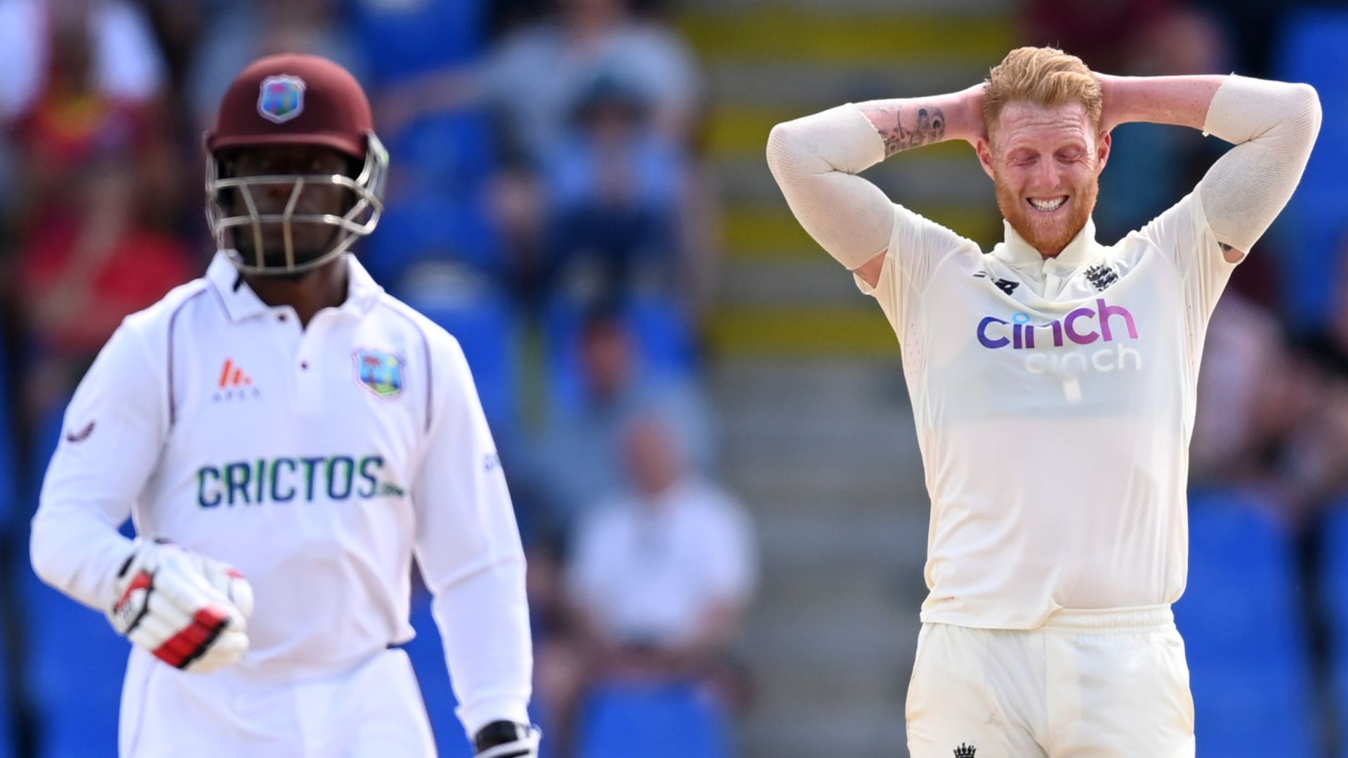 West Indies frustrate England after clatter of wickets