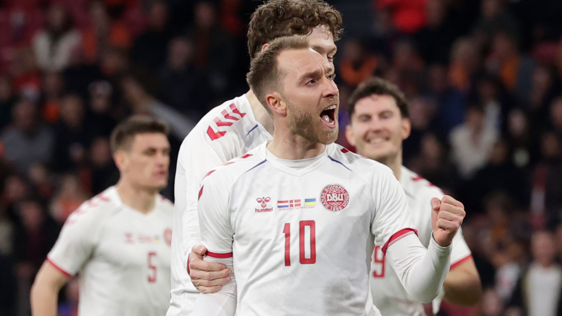 'It was perfect' - Eriksen scores with first touch on Denmark return