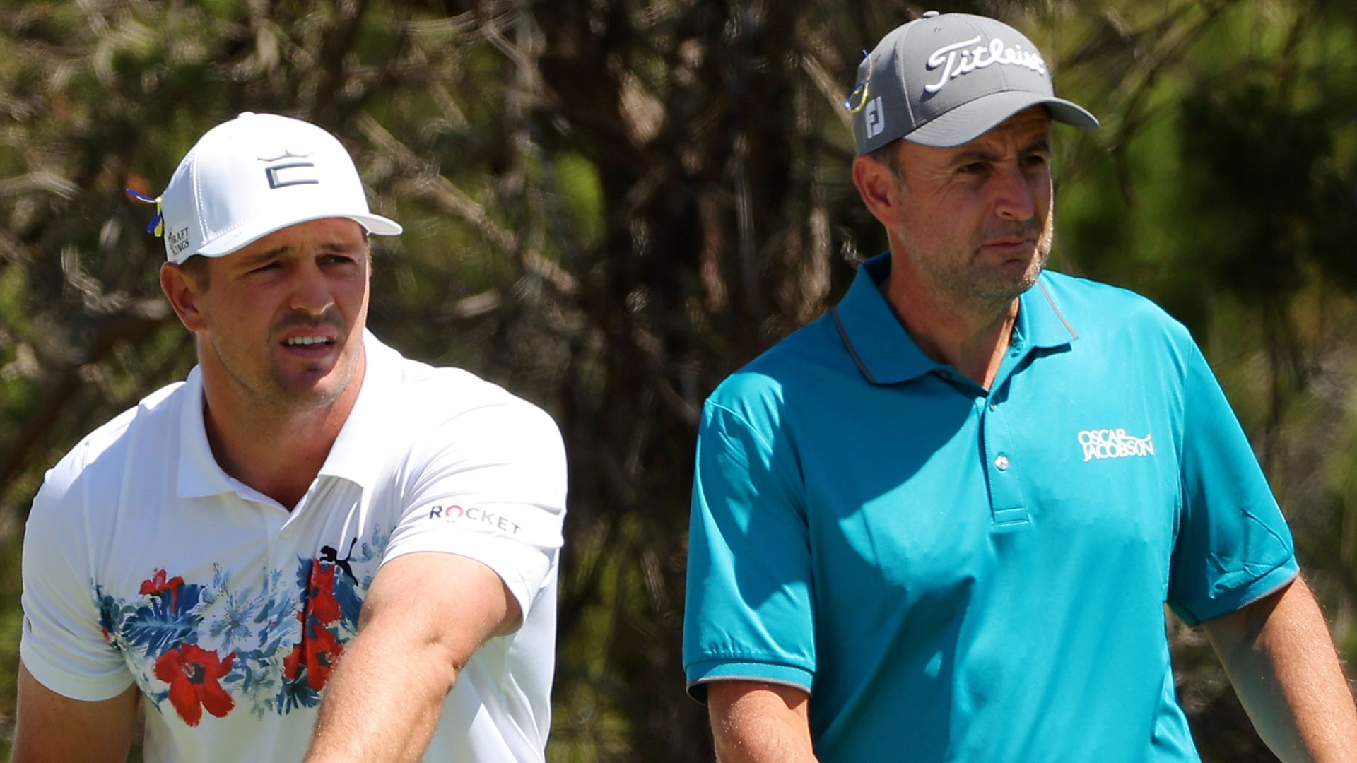 DeChambeau shares spoils with Bland | Poulter's Masters hopes at risk