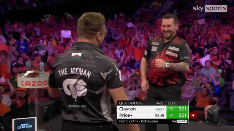 Watch the best checkouts from Night Seven of Premier League Darts action in Rotterdam