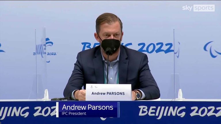 IPC President Andrew Parsons confirms that both Russian and Belarusian athletes have been banned from competing at the 2022 Paralympics after they reversed their decision following an outcry from other competing nations