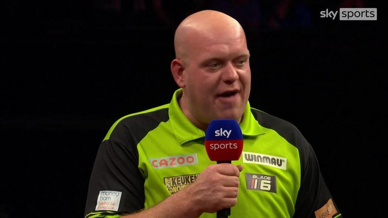 The Dutchman was delighted to be at the top of the table after winning the Night Five title